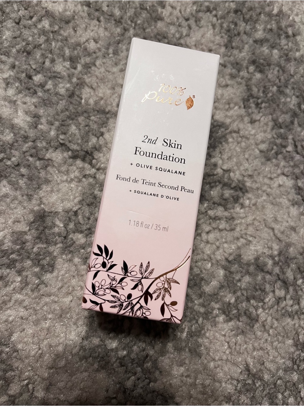100% pure 2nd skin foundation SHADE 4 Non Toxic Clean Beauty Full Coverage